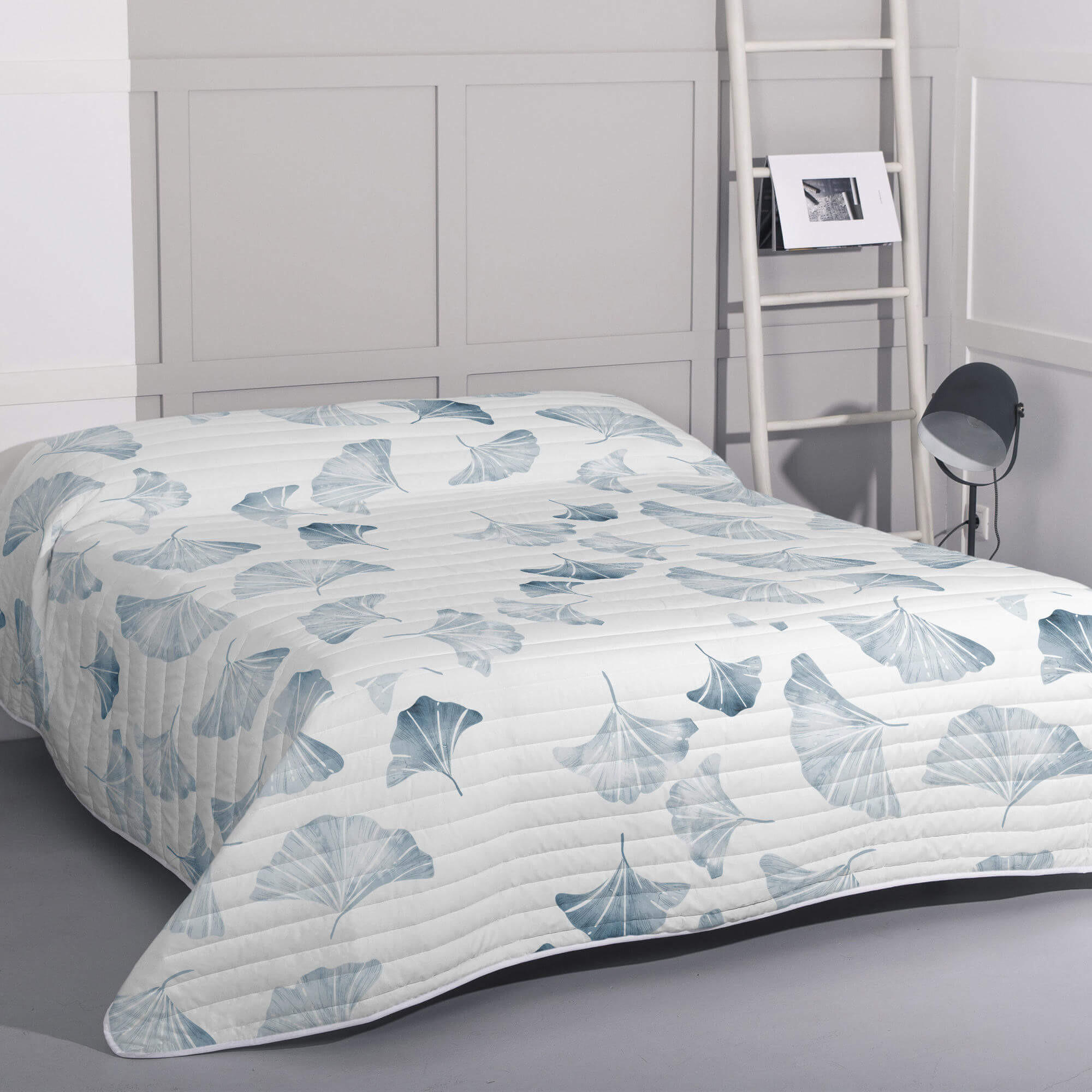 TAGESDECKE ginkgo 180x260 cm (bett 80/90/105) mehrfarbig - Multicolor, Textil (180/260cm) - Happy Friday