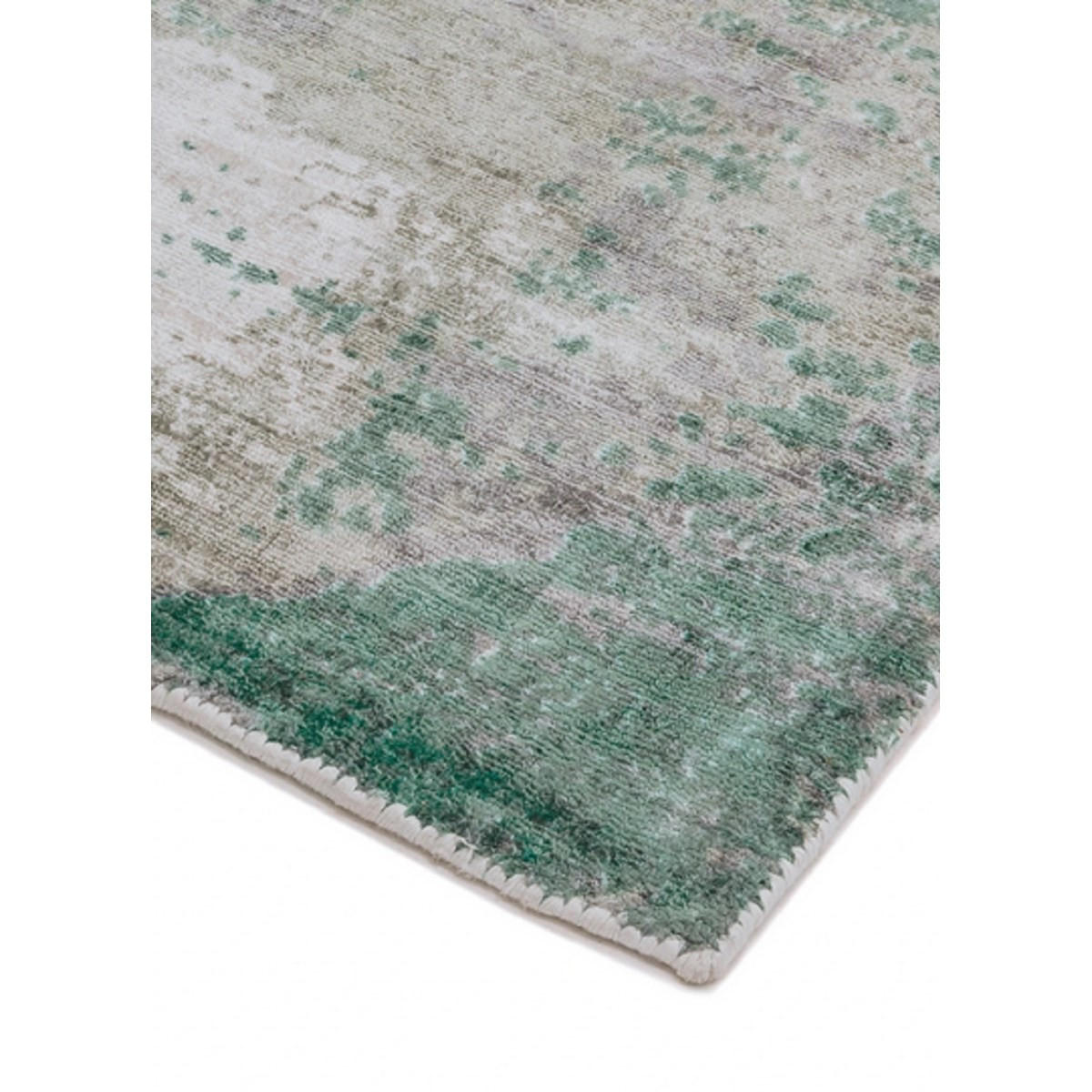 TEPPICH Moderner handgefertigter für Wohn- und Schlafzimmer von BYGAT Grün 160 x 230 cm - Grün, Textil (160/230cm) - Novatrend