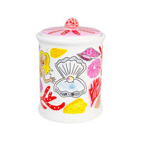 VORRATSDOSE Muschel in Bunt - 17,5cm - Multicolor, Keramik (12.5/17.5/12.5cm) - Blond Amsterdam