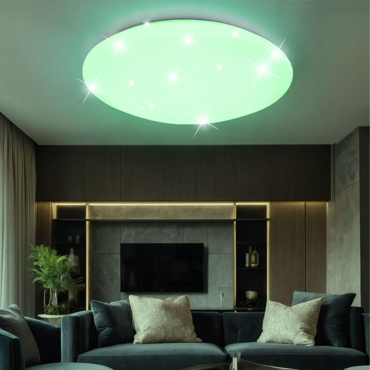 LED DECKENLEUCHTE ATREJU I Weiß Metall Acryl - Weiß, Metall (50/50/14cm)