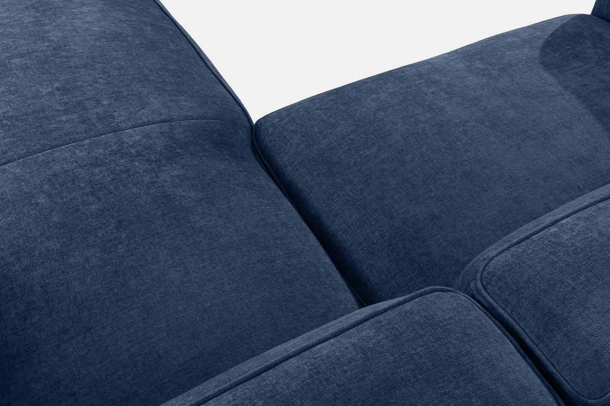 ECKSOFA RECHTS FUBBO, Dunkelblau - Dunkelblau, Holz/Holzwerkstoff (225/176cm) - KONSIMO®