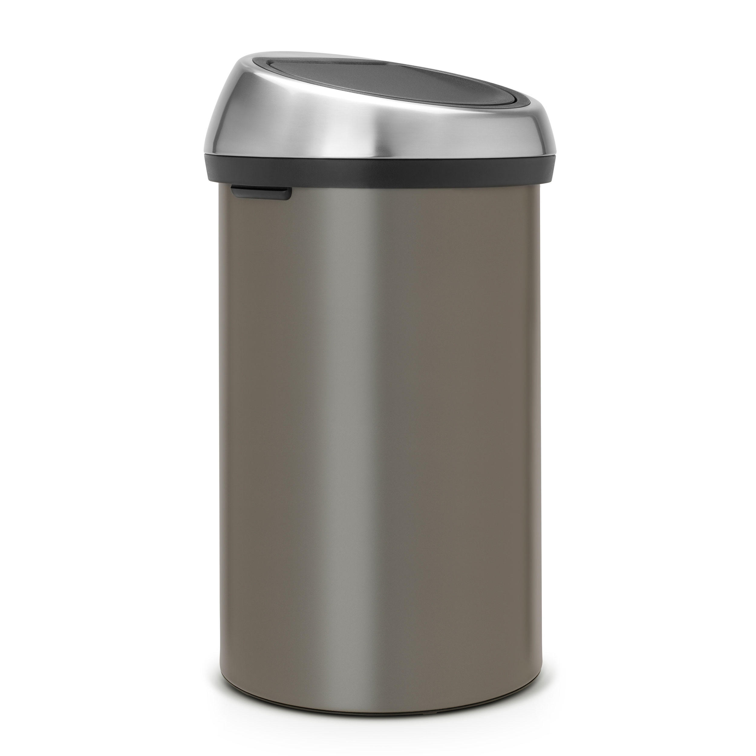 ABFALLEIMER Touch Bin, Stahl, Platinum, 60 L - Silberfarben, Metall (41.5/73/41cm) - Brabantia