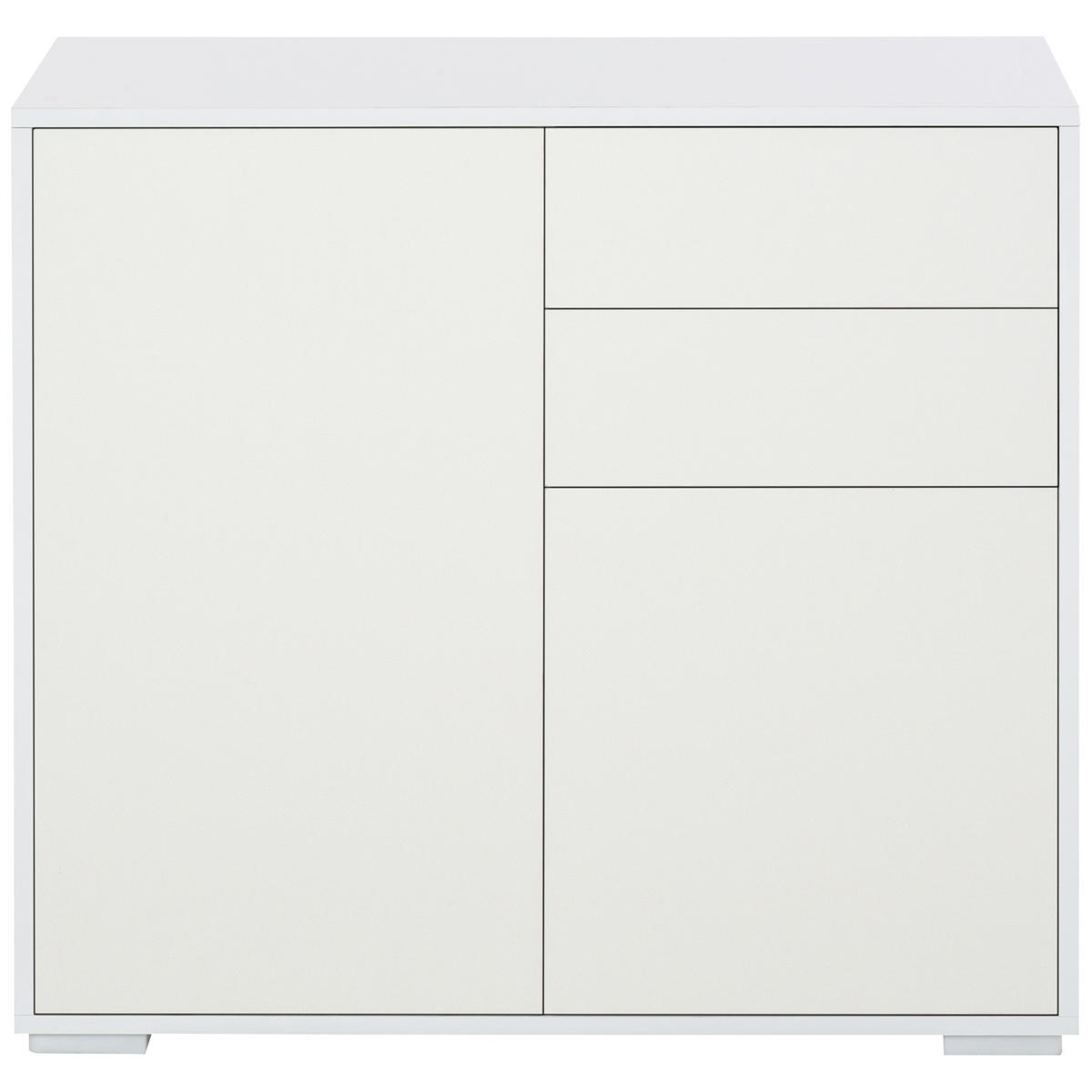 SIDEBOARD Weiß 79/36/74 cm - Weiß, Holz (79/74/36cm) - PANGIVO