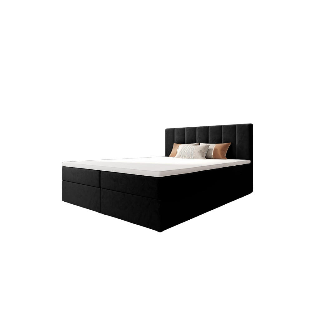 B&B Home Boxbett Schwarz 140x200 cm