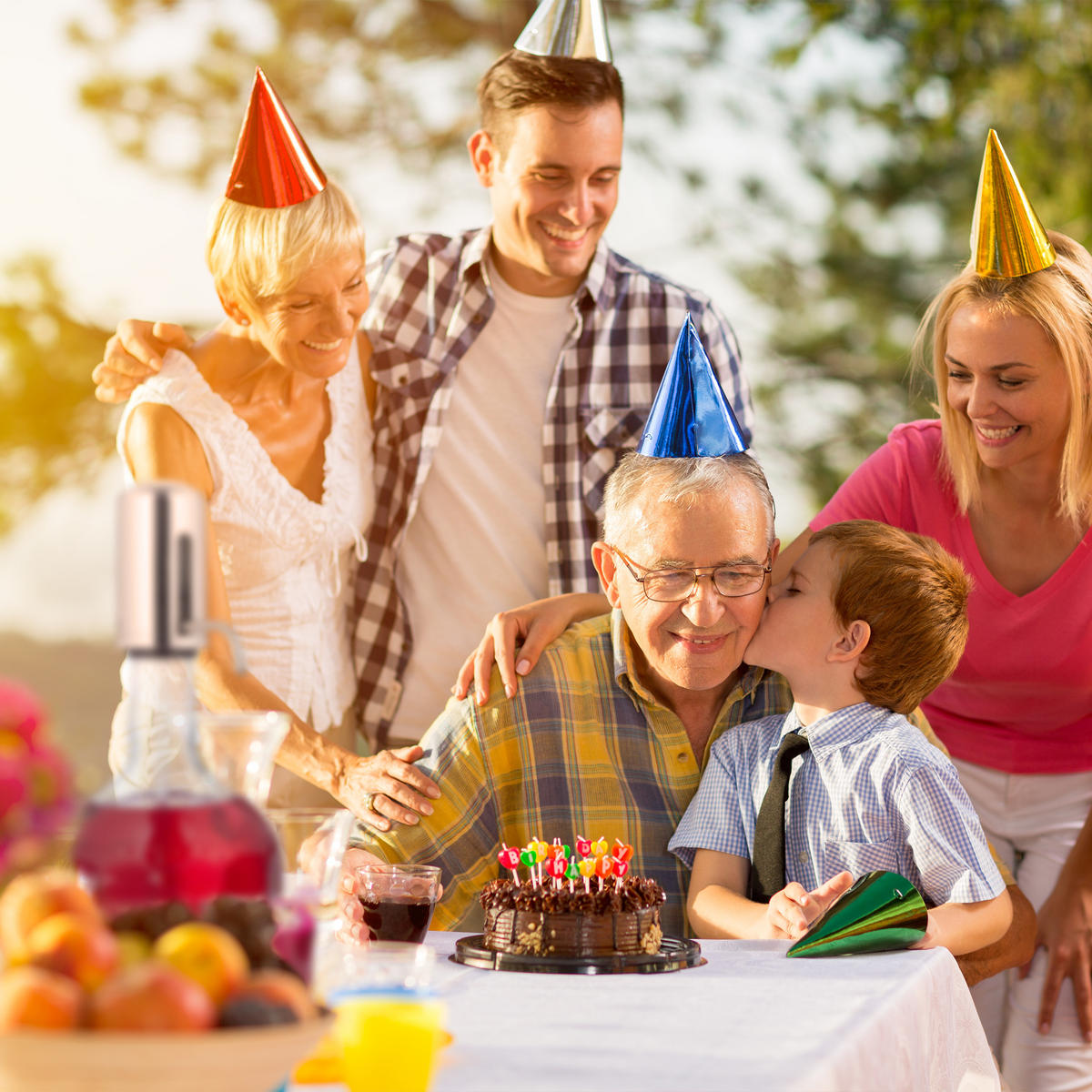 WASSERSPENDER - Transparent, Glas/Kunststoff (2.4L) - Relaxdays