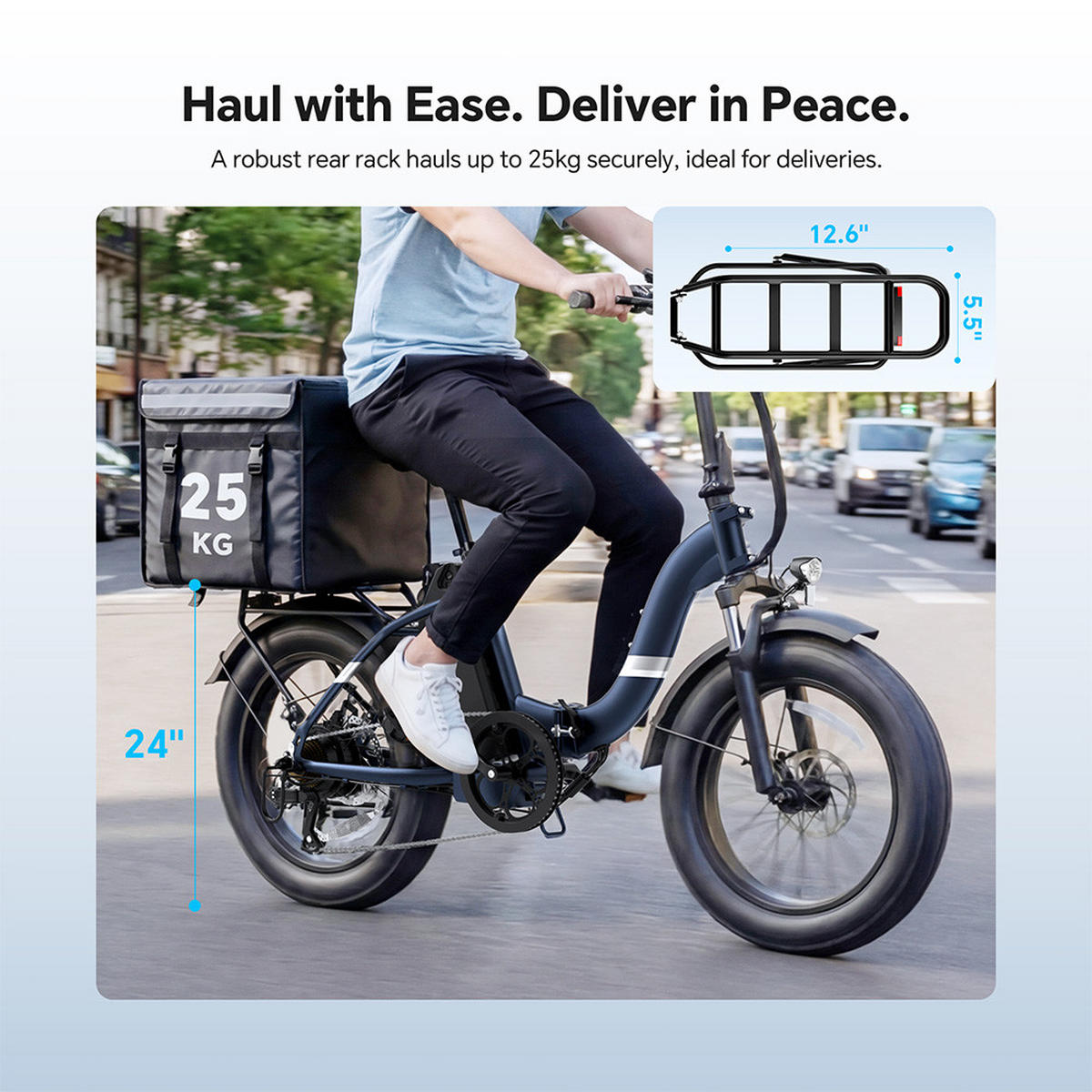 E-BIKE Touroll S2 Pro – 750W Spitzenleistung 150 km Reichweite mit Fettreifen - Blau, Metall (77.5cm) - Touroll