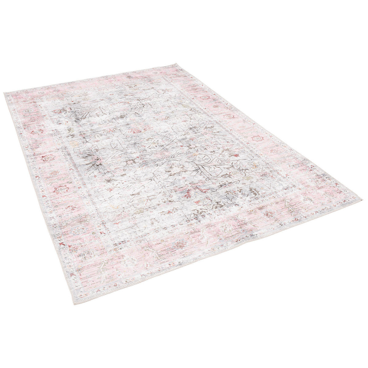 VINTAGE DESIGNERTEPPICH FINESSE ORIENT BORDÜRE - Rosa, Textil (80/150cm) - Pergamon