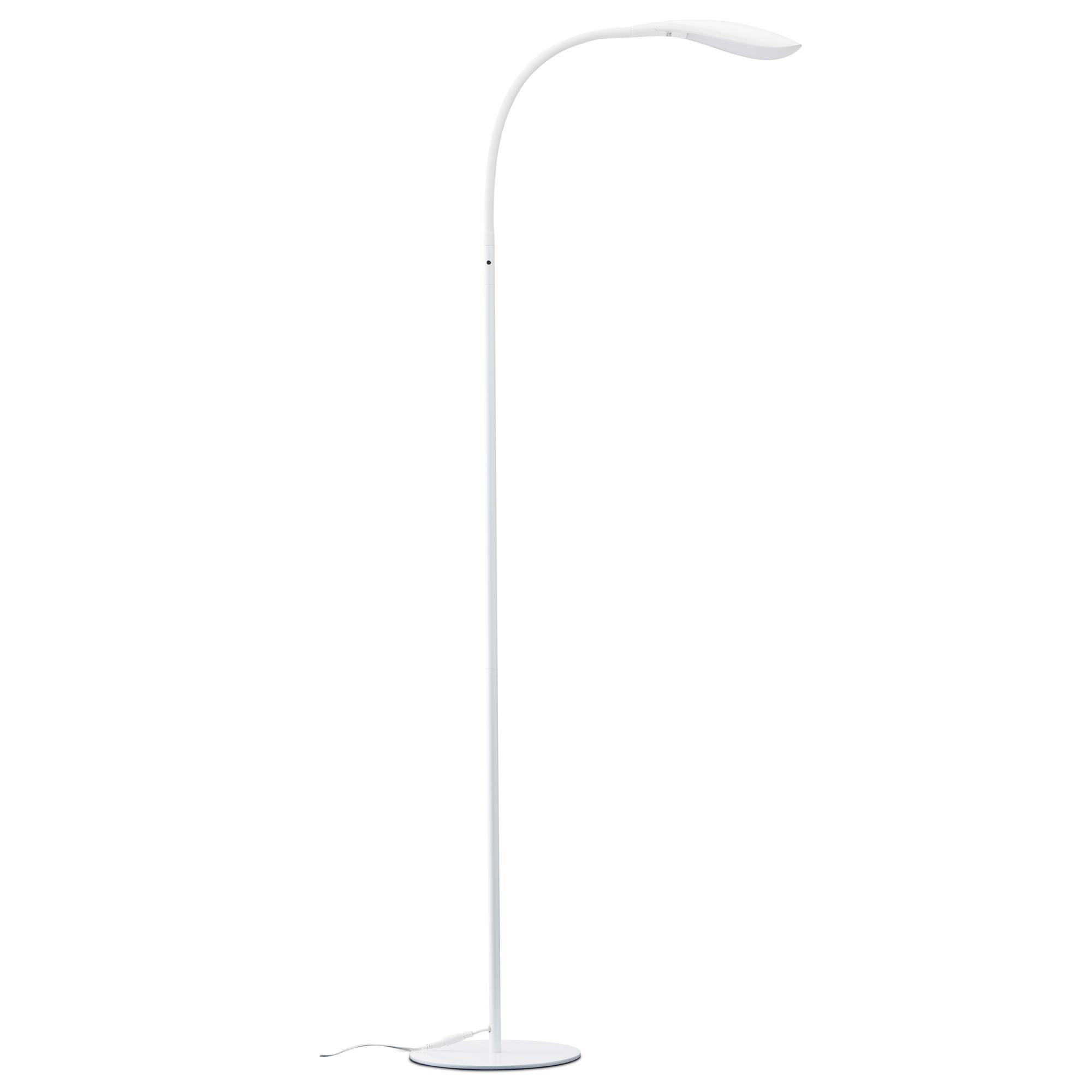 STEHLAMPE TIFER, Weiß - Weiß, Kunststoff (30/30/155cm) - KONSIMO®