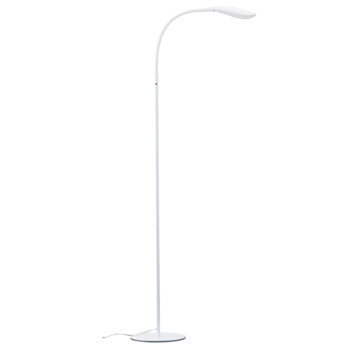 STEHLAMPE TIFER, Weiß - Weiß, Kunststoff (30/30/155cm) - KONSIMO®