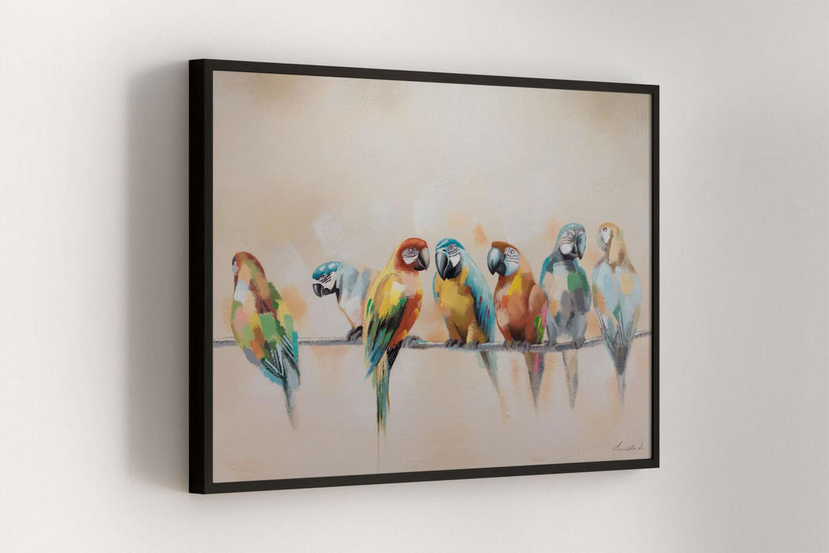 ACRYLBILD HANDGEMALT 120/90 cm - Multicolor, Holz/Textil (120/90cm) - KUNSTLOFT