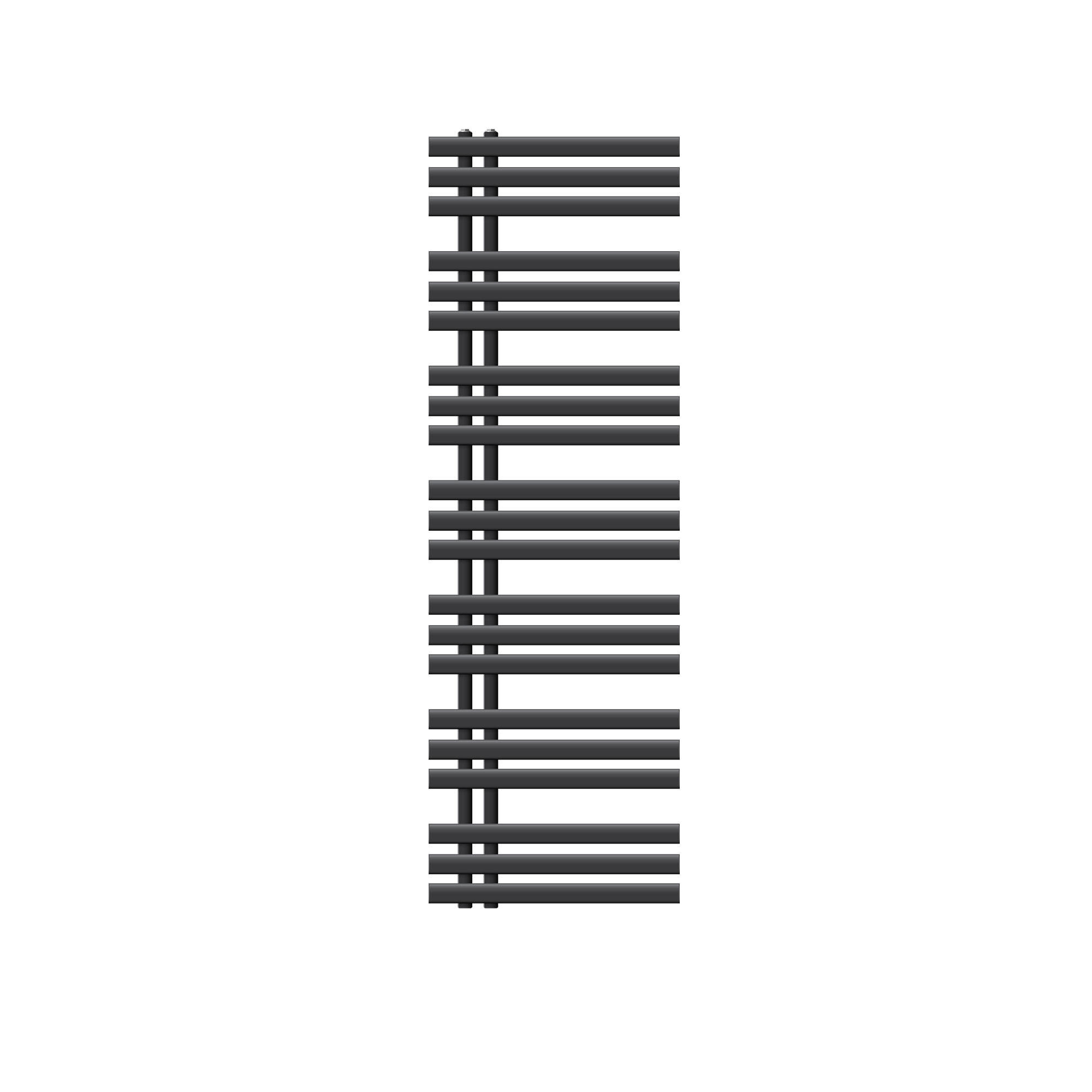 BADHEIZKÖRPER Iron EM 500x1600 Anthrazit - Anthrazit, Metall (50/160/3cm) - LuxeBath
