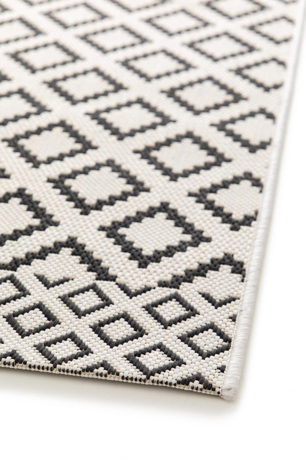 DESIGN Teppich für Innen und Außen schwarz - Schwarz, Textil (200/290cm) - AFK Living