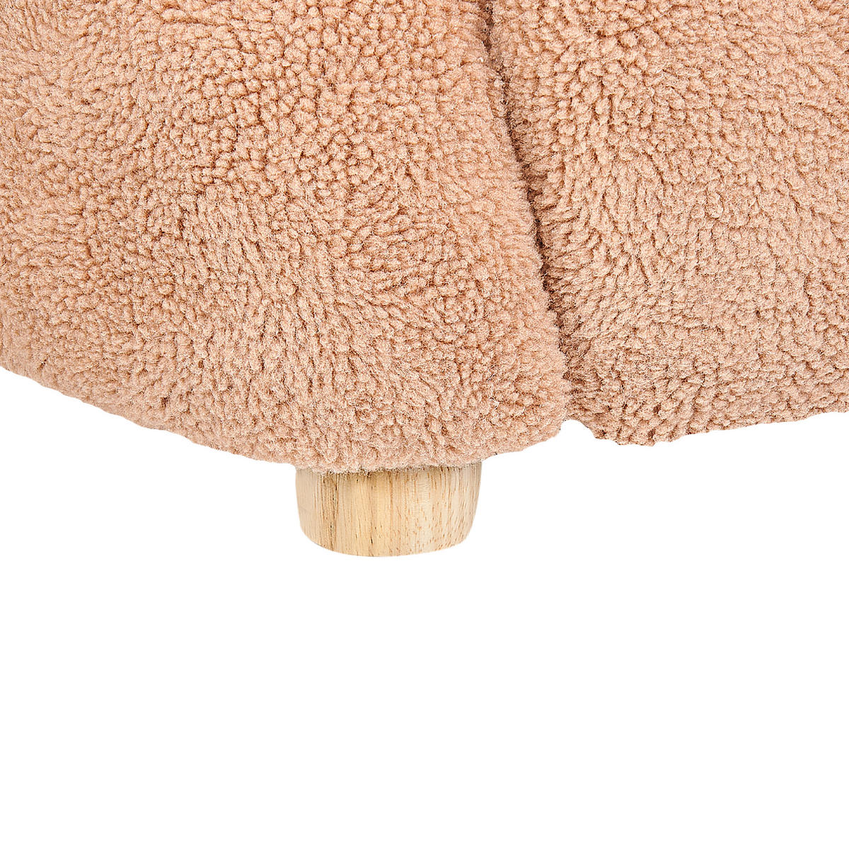 KINDERSESSEL Teddybär Bouclé Braun Boo - Braun, Textil (58/56/62cm) - Beliani