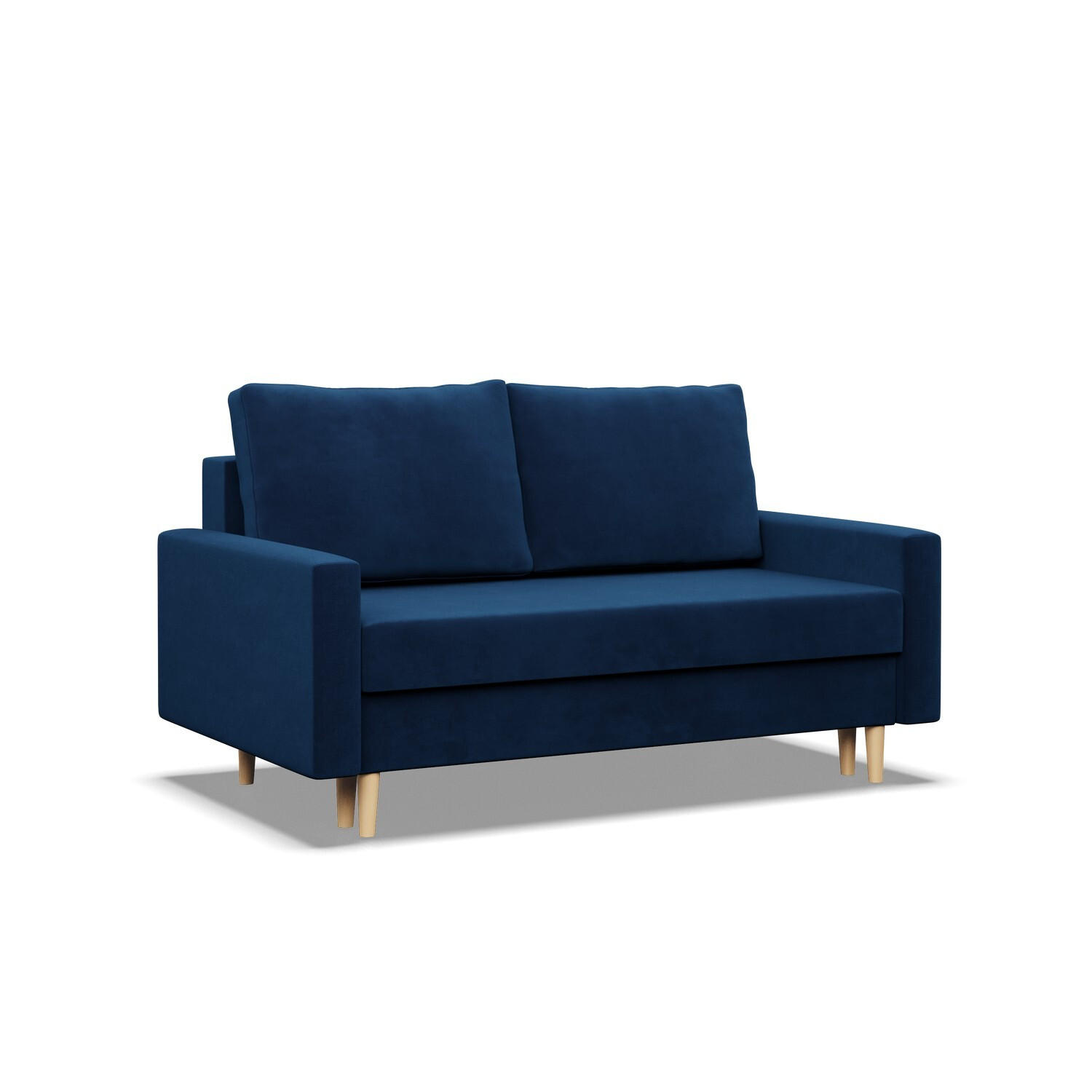 SOFA Blank dunkelblau 152/92/92 - Dunkelblau, Textil (152/92/92cm) - SIMKAM Furniture