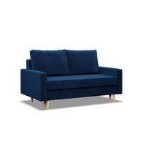 SOFA Blank dunkelblau 152/92/92 - Dunkelblau, Textil (152/92/92cm) - SIMKAM Furniture