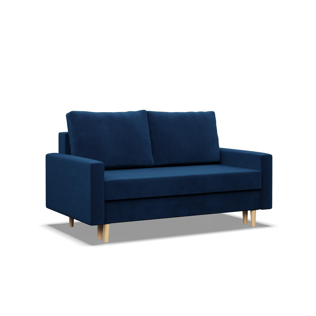 SOFA Blank dunkelblau 152/92/92 - Dunkelblau, Textil (152/92/92cm) - SIMKAM Furniture