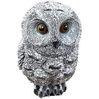 STEINFIGUR Eule Lilibet frostfest Steinguss - Grau, Stein (12/12/17cm) - stoneandstyle