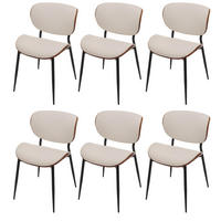 ESSZIMMERSTUHL Walnuss Dekor, Weiß - Walnussfarben/Weiß, Textil (50/80/51cm) - MCW