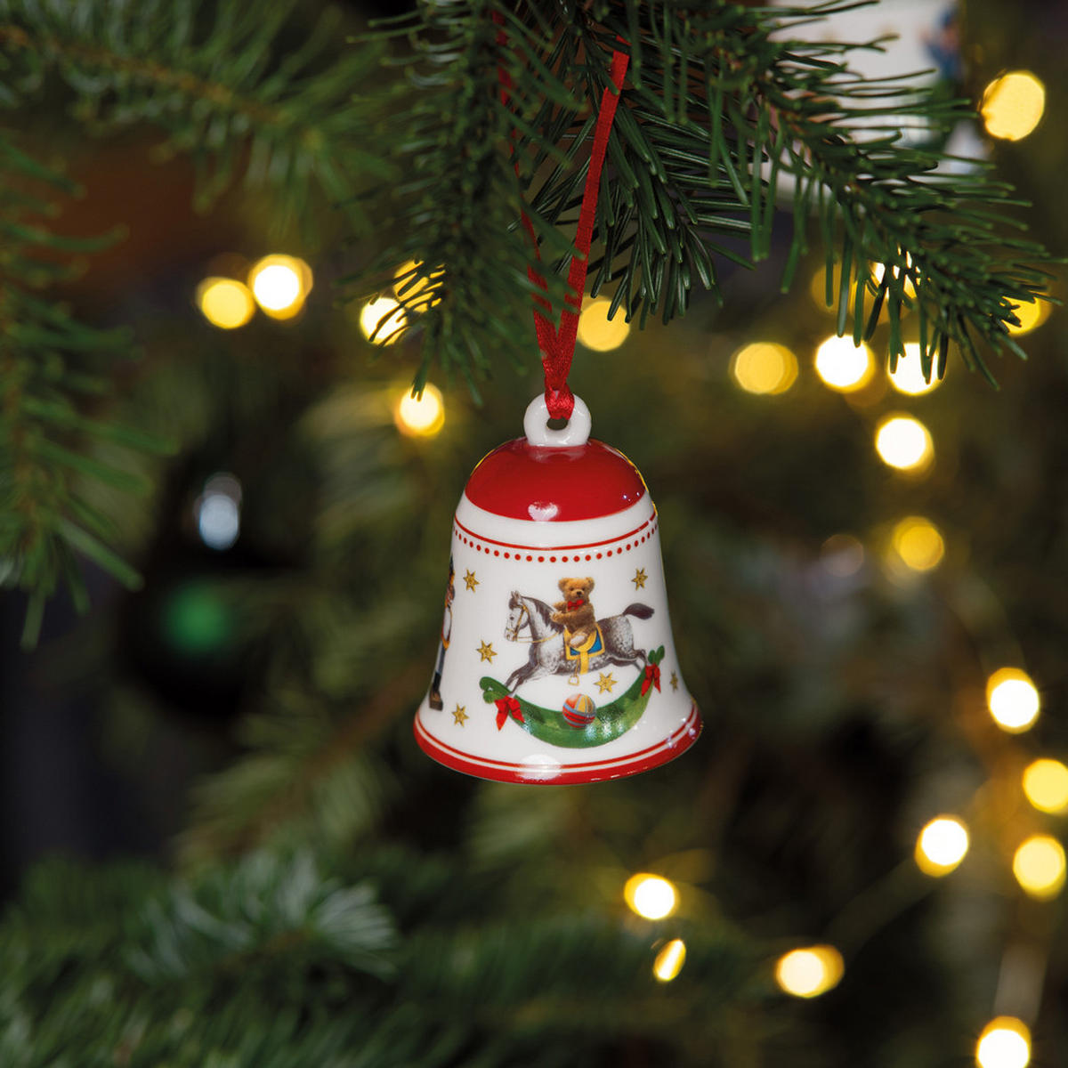 GLOCKEN My Christmas Tree rot ø 5,4 cm 6er Set - Rot, Keramik (5.4/6.7/5.4cm) - Villeroy & Boch