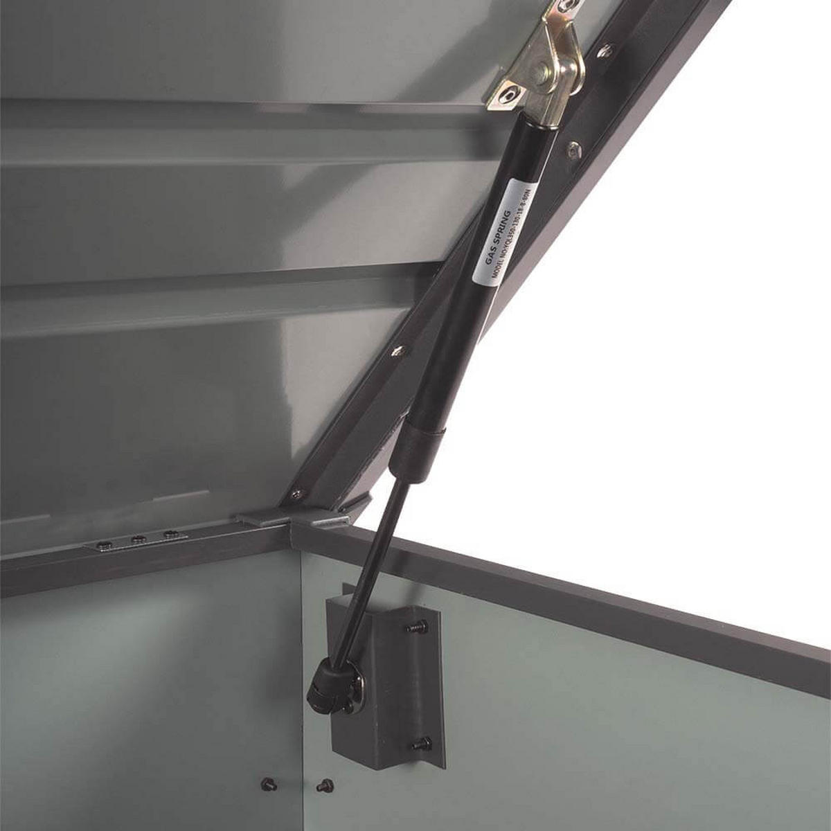 METALLAUFBEWAHRUNGSBOX MEGABOX XL - Größe: 400L - Anthrazit, Metall (126/62/56cm) - Home Deluxe