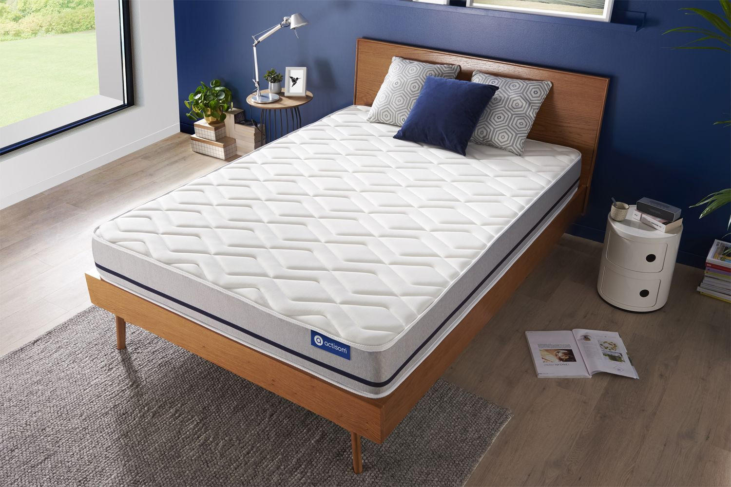 Thumbnail - Actisom Matratze, Weiß, Textil, H2, 90x180 cm, Oeko-Tex® Standard 100, Schlafzimmer, Matratzen Shop, Matratzen, Taschenf...