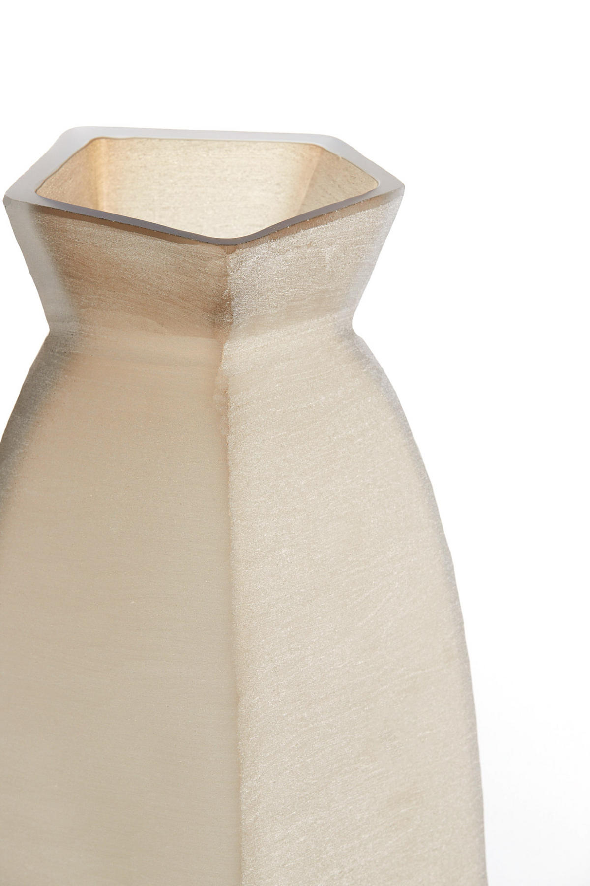VASE Veliko Braun Ø24,5/50,5 cm - Braun, Glas (50.5cm) - Light & Living