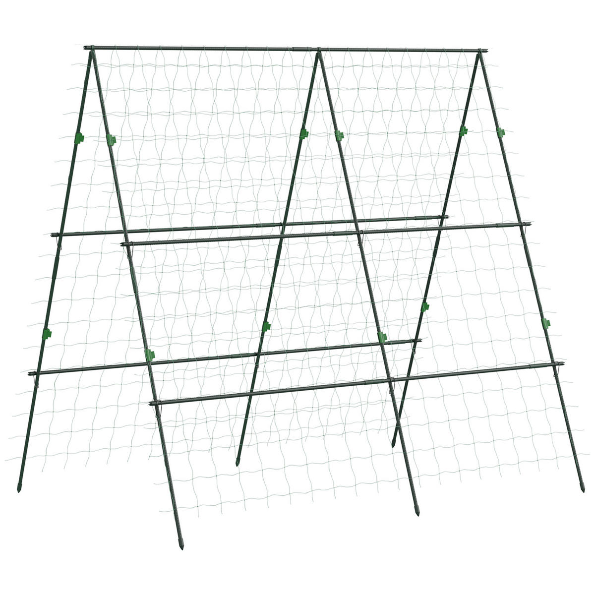 RANKGITTER DE-10151 Grün - Grün, Metall (100/180/180cm) - ComfortXL