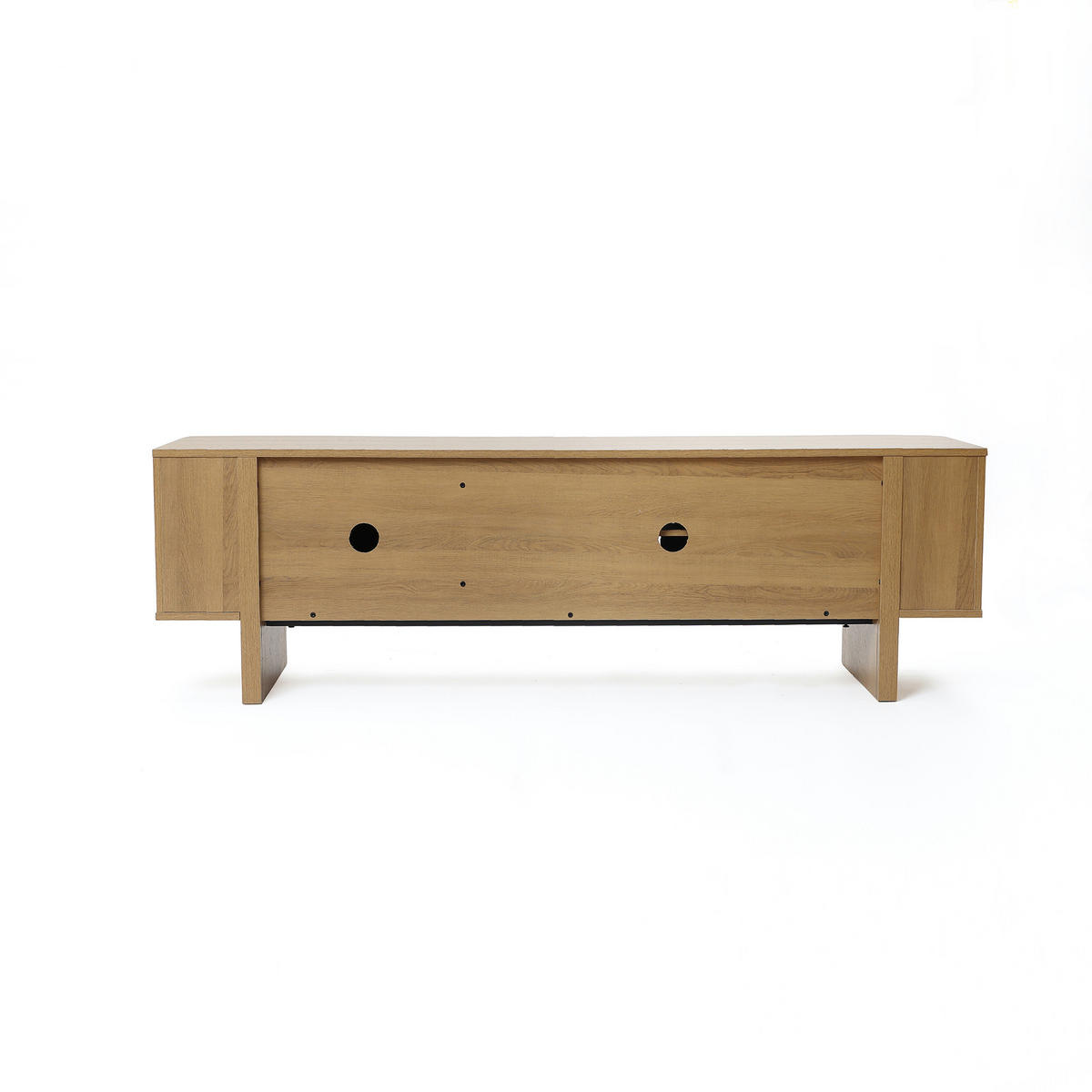 TV-SCHRANK Modern im Lowboard-Design,Eichenfarben,Holzoptik | B160 x T40 x H50 cm - Eichefarben, Holz (160/50/40cm) - Hometopia