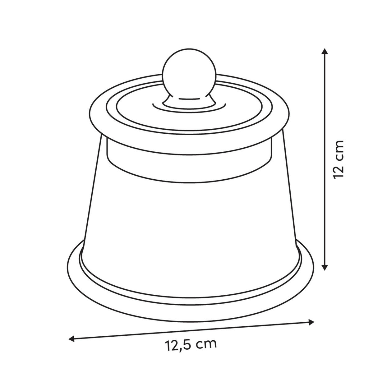 GLASBEHÄLTER für Süßigkeiten 400 ml 12,5/12,5/12 cm - Transparent, Glas (12.5/12/12.5cm) - 5five Simply Smart