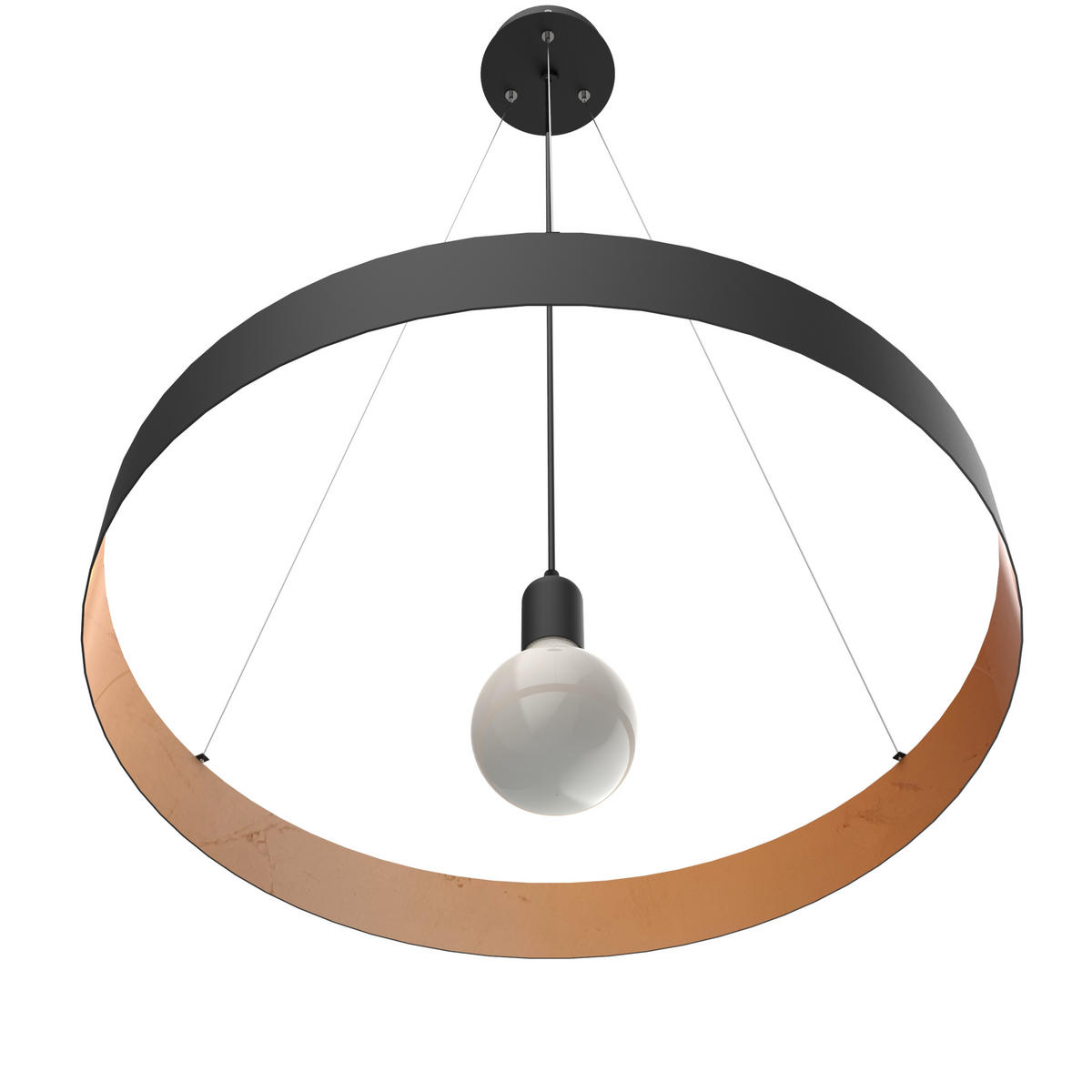 HÄNGELEUCHTE - Kupferfarben, Metall (60/60/6cm) - Lumicom