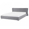 WASSERBETT 160/200cm Grau Paris - Grau, Textil (160/200cm) - Beliani