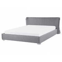 POLSTERBETT 160/200cm Grau Paris - Grau, Textil (160/200cm) - Beliani