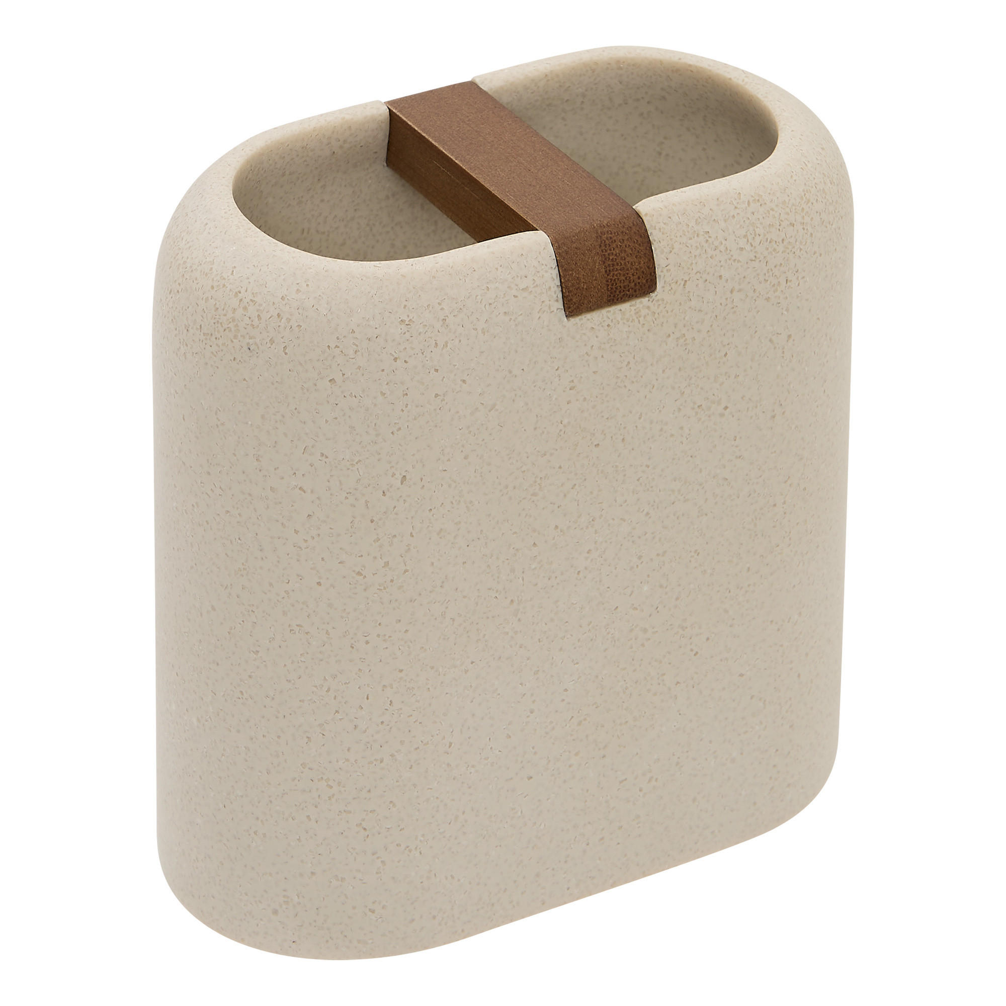 5five Simply Smart Zahnbürstenbecher Beige 5.6x10.2x10.8 cm