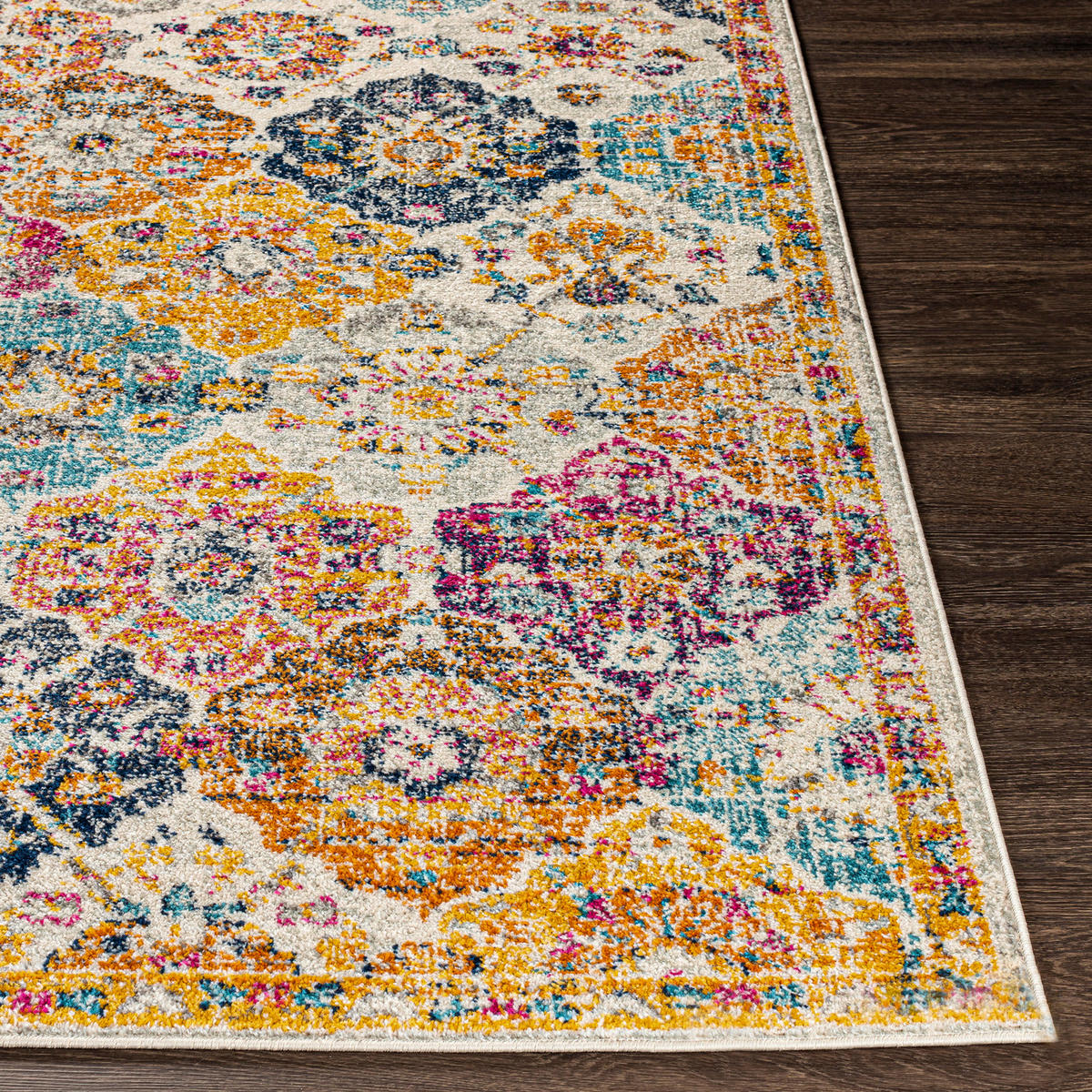 VINTAGE-TEPPICH 78/365 cm Mehrfarbig - Multicolor/Orange, Naturmaterialien/Textil (80/365cm) - LIVABLISS