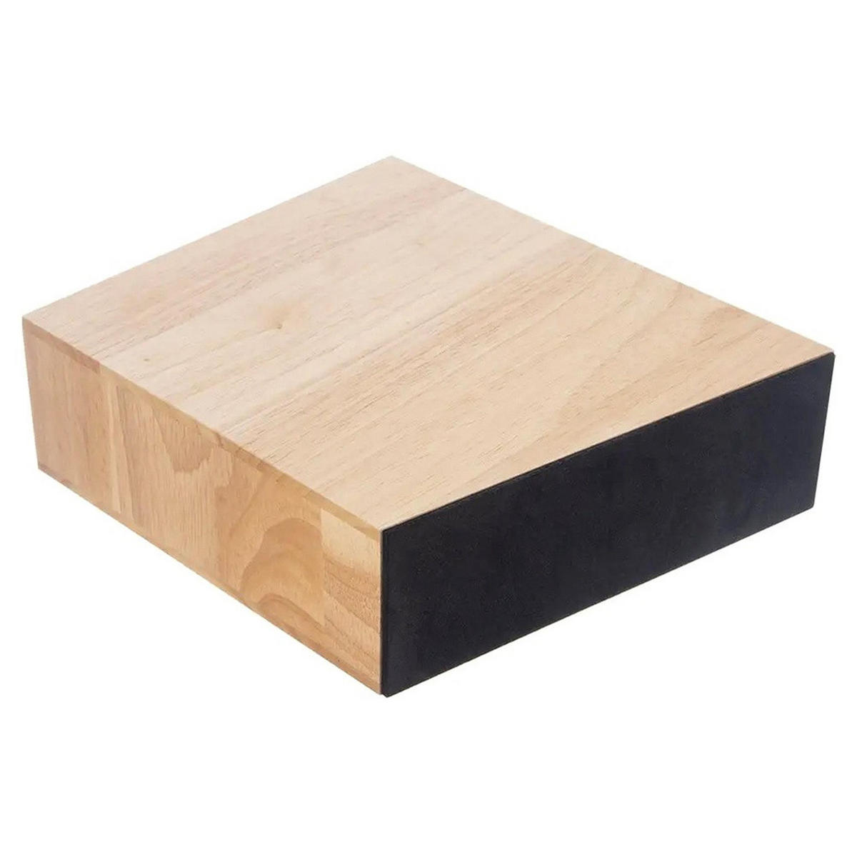 MESSERBLOCK Gummibaum mit Fächern Natur - Naturfarben, Holz (7/23/20cm) - Orion 