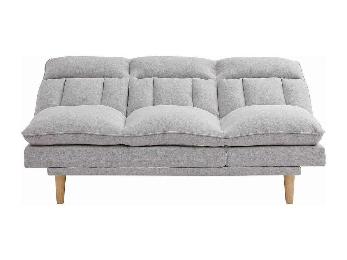 3-SITZER-SCHLAFSOFA Clic-Clac - Stoff - Hellgrau - PALOBU - Hellgrau, Textil (174/92/102cm) - Vente-Unique