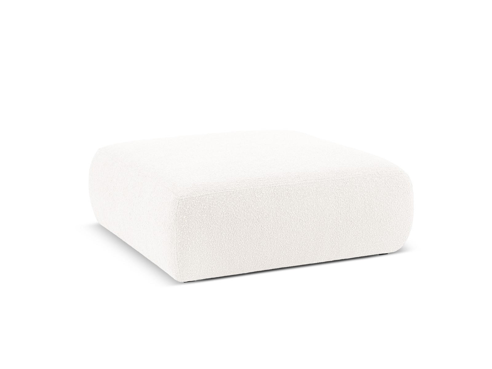POUF Molino aus Boucle weiß - Weiß, Textil (100/36/100cm) - Micadoni