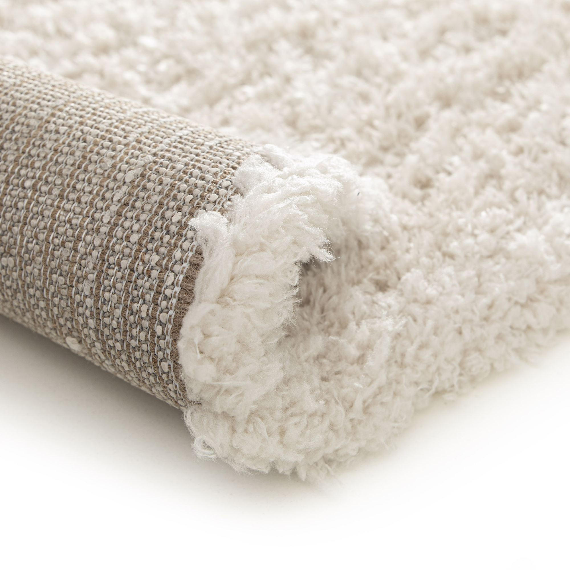 Thumbnail - Steffensmeier Hochflorteppich, Creme, Textil, Uni, Rechteckig, 160x230 cm, pflegeleicht, Teppiche & Böden, Teppiche, Hoc...