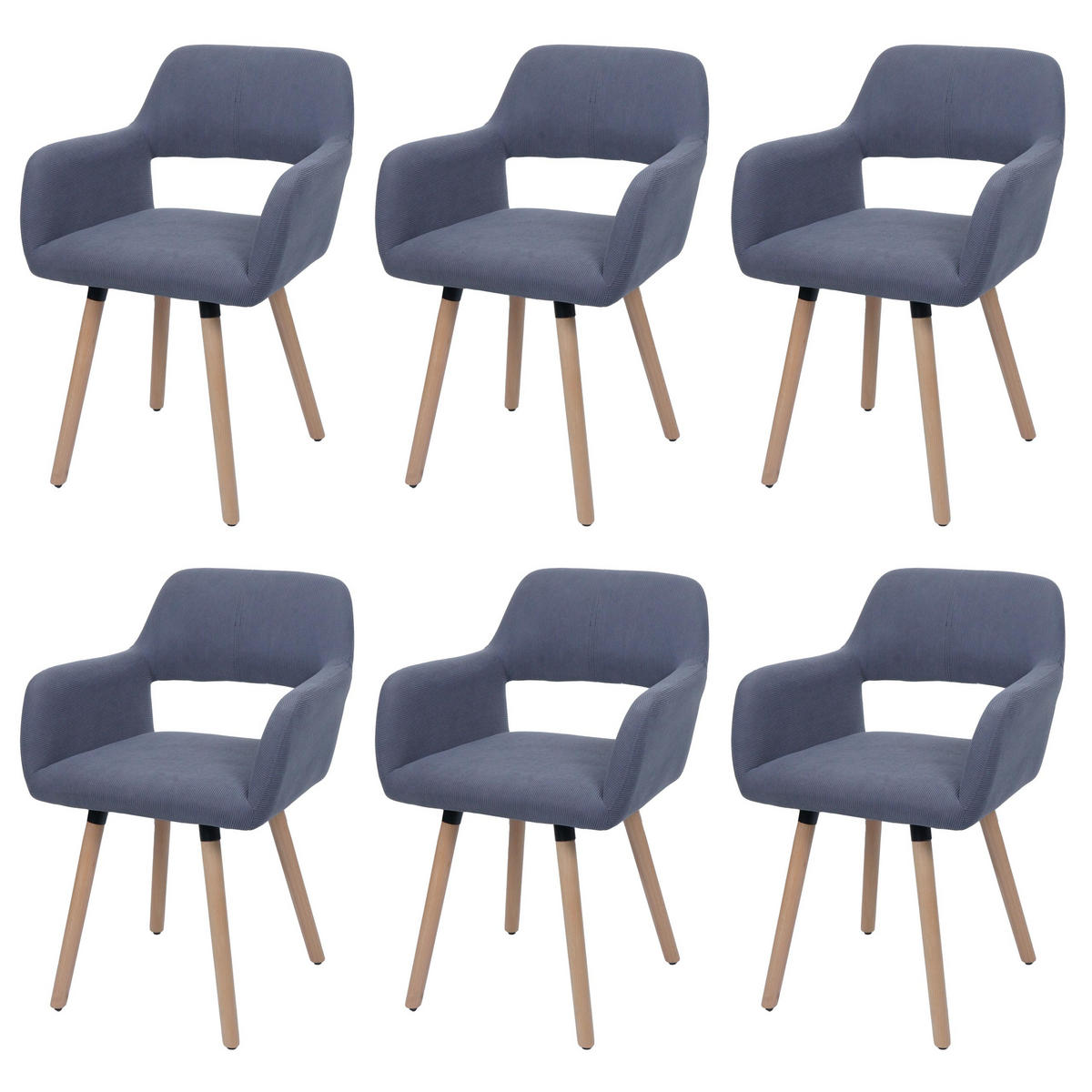 ESSZIMMERSTUHL Grau - Grau, Textil (56/80/53cm) - MCW