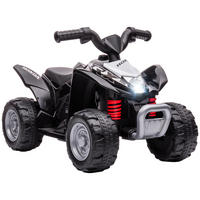 MINI ELEKTRO-QUAD KINDER, Schwarz, PP+ Metall - Schwarz, Kunststoff (65.5/38.5/43.5cm) - AIYAPLAY