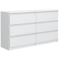 KOMMODE Weiß 139/79/39 - Weiß, Holzwerkstoff (139/79/39cm) - RAUMHIRSCH FURNITURE