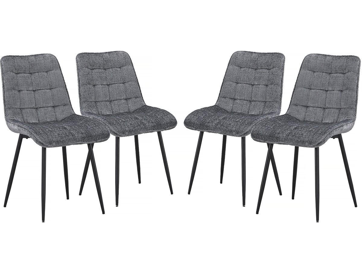 STUHL & BARHOCKER yanis Grau - Grau, Textil (48/85/63cm) - Habitat Garten