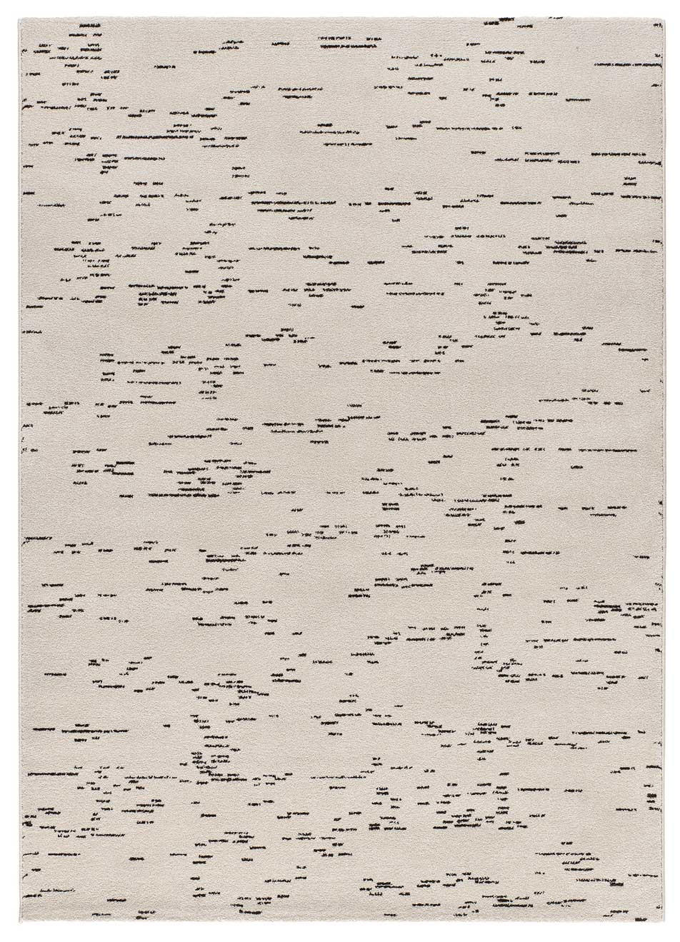 WEBTEPPICH Schwarz und Weiß Retro 133/190 cm - Schwarz/Weiß, Naturmaterialien/Textil (133/190cm) - Atticgo