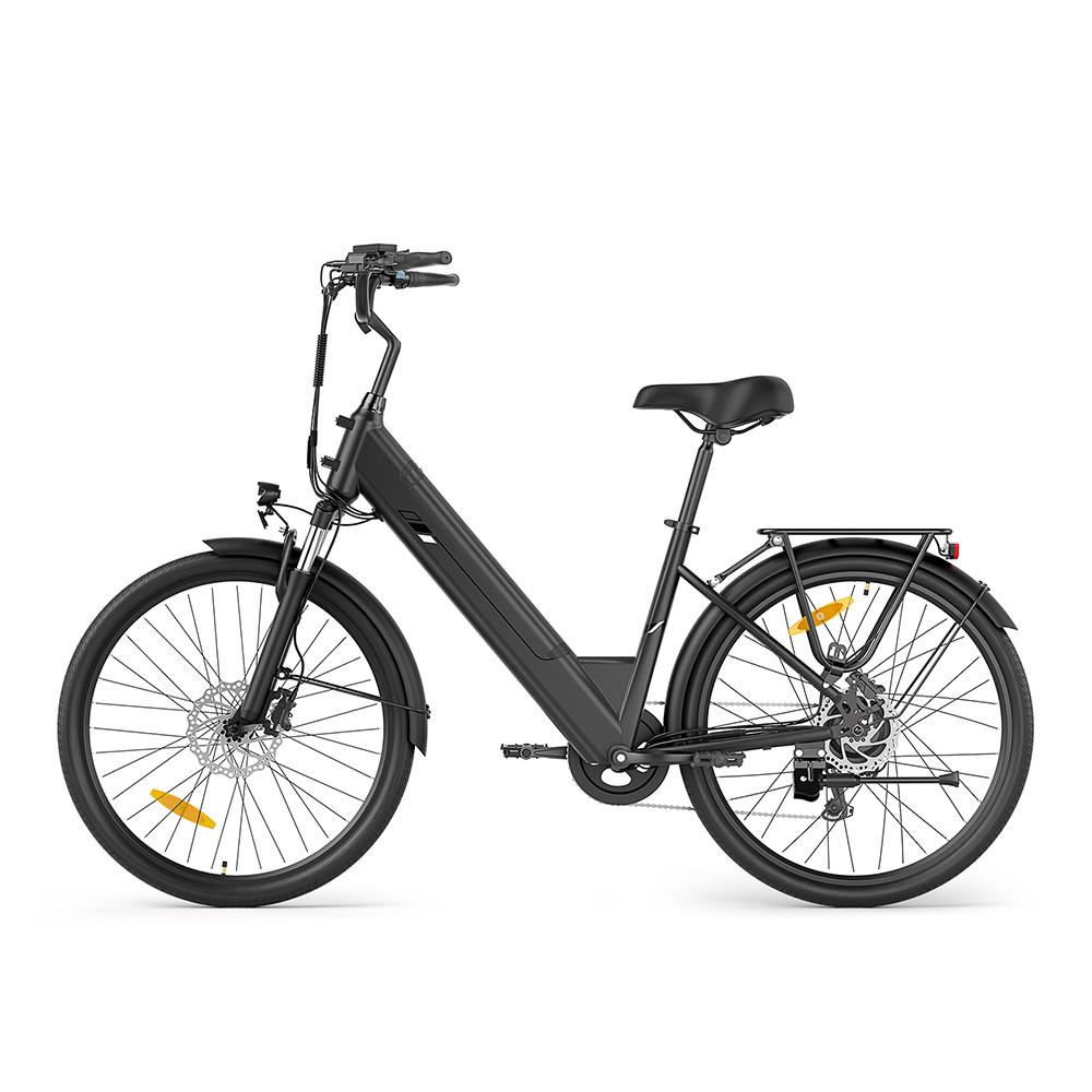 E-BIKE Touroll J2 ST Pro – 100km Reichweite, hydraulische Bremsen, Step-Thru Rahmen - Graphitfarben, Metall (120cm)
