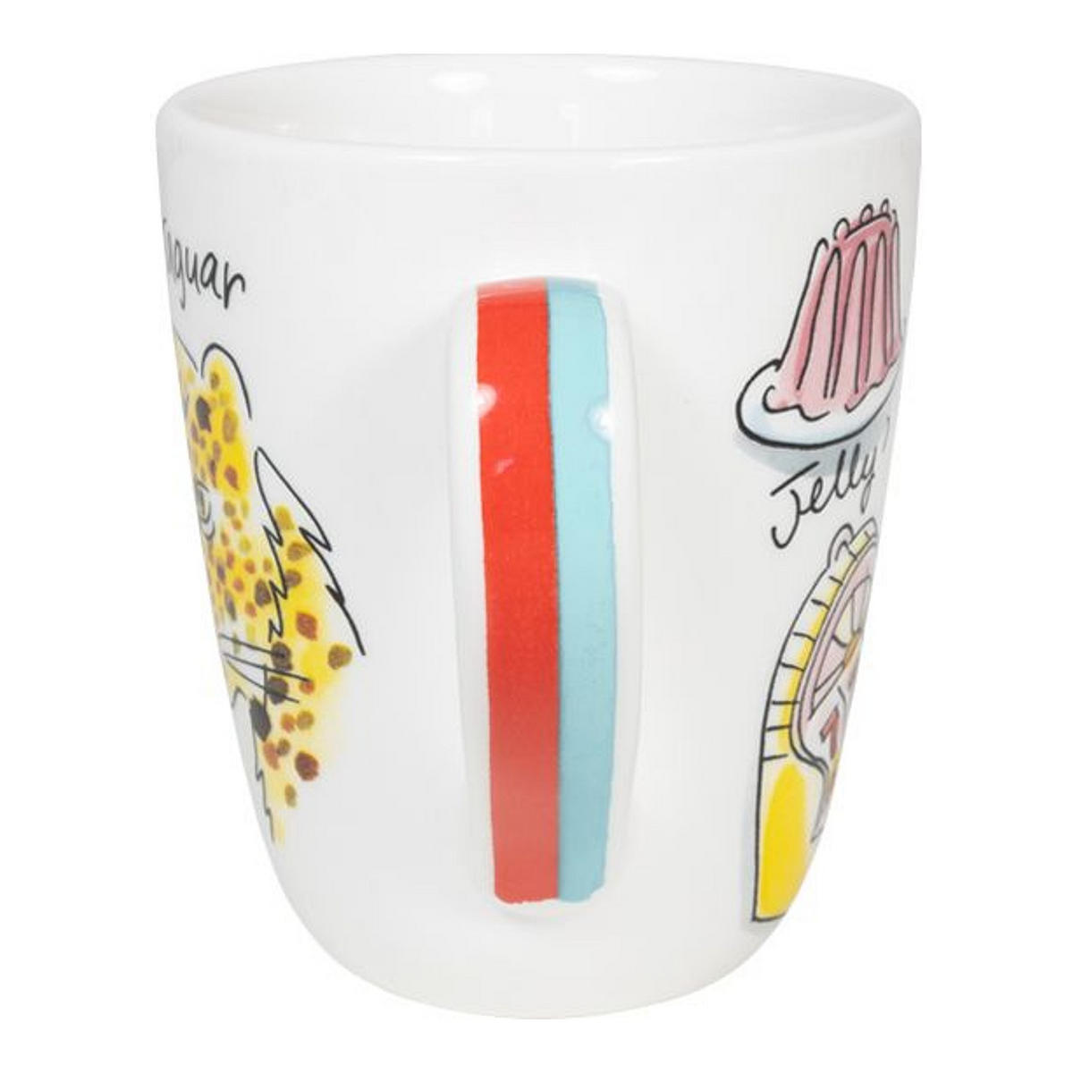BECHER Liebesbrief J in Bunt - 350 ml - Multicolor, Keramik (0.35L) - Blond Amsterdam