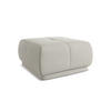 POUF Chenille Stoff Beige - Beige/Schwarz, Kunststoff/Textil (60/35/60cm) - Makamii