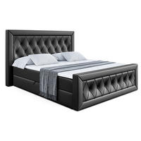 BOXBETT NOEL-Z - 200 x 200 - H3 - Schwarz Hochglanz - Schwarz Hochglanz, Holzwerkstoff (200/200cm) - ALTDECOR