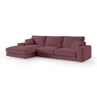 ECKSOFA Harvesty Rot - Rot, Textil (332/92/169cm) - Pillovely