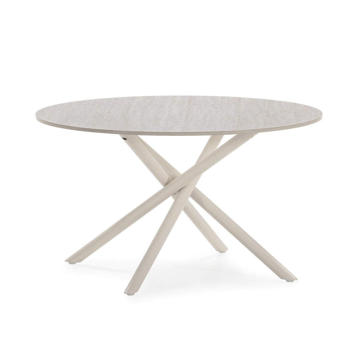 COUCHTISCH mit Metallbeinen 80/80/45 cm - Beige, Metall (90/80/45cm) - Calicosy