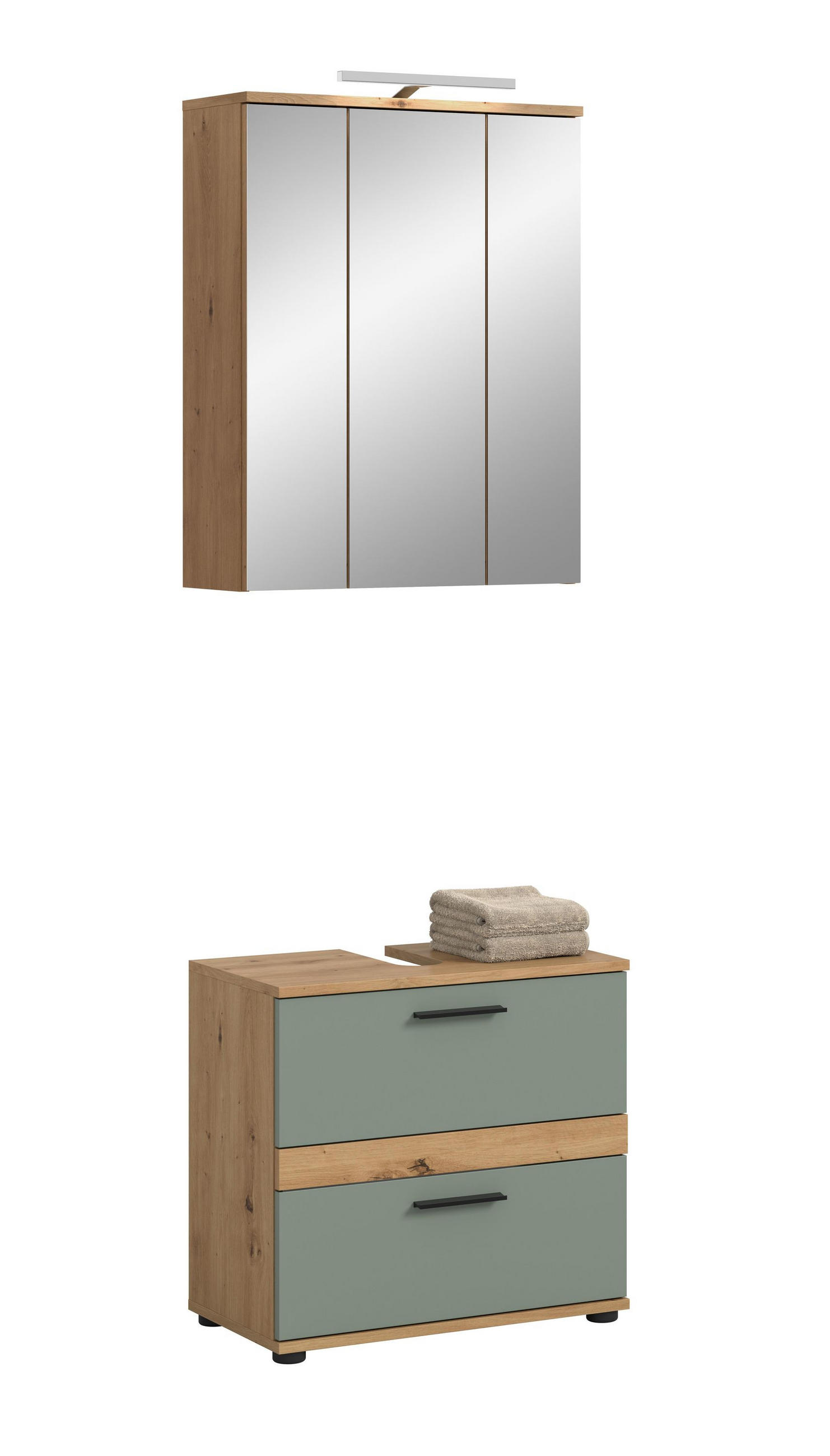 Homes & Jones Badezimmer Eiche Artisan 60x191x34 cm